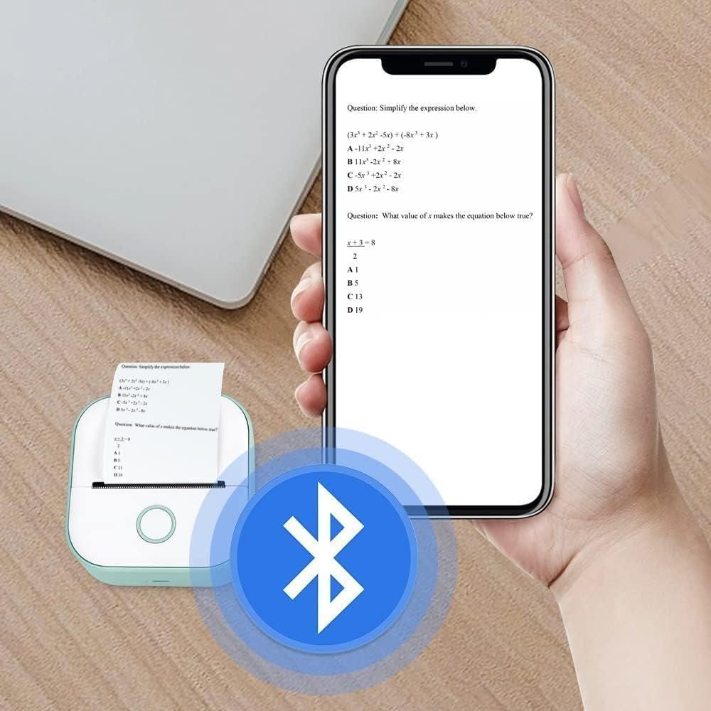 🧠 Mini Thermal Sticker Printer : No Ink, Just Ideas! Print. Stick. Share.