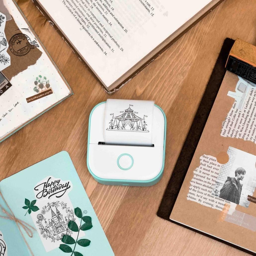 🧠 Mini Thermal Sticker Printer : No Ink, Just Ideas! Print. Stick. Share.