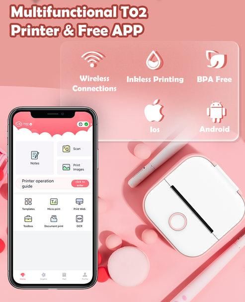 🧠 Mini Thermal Sticker Printer : No Ink, Just Ideas! Print. Stick. Share.
