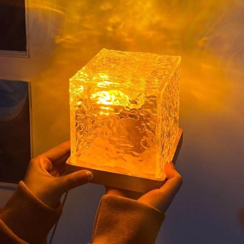 🌊 RippleGlow – Rotating Aura Night Lamp