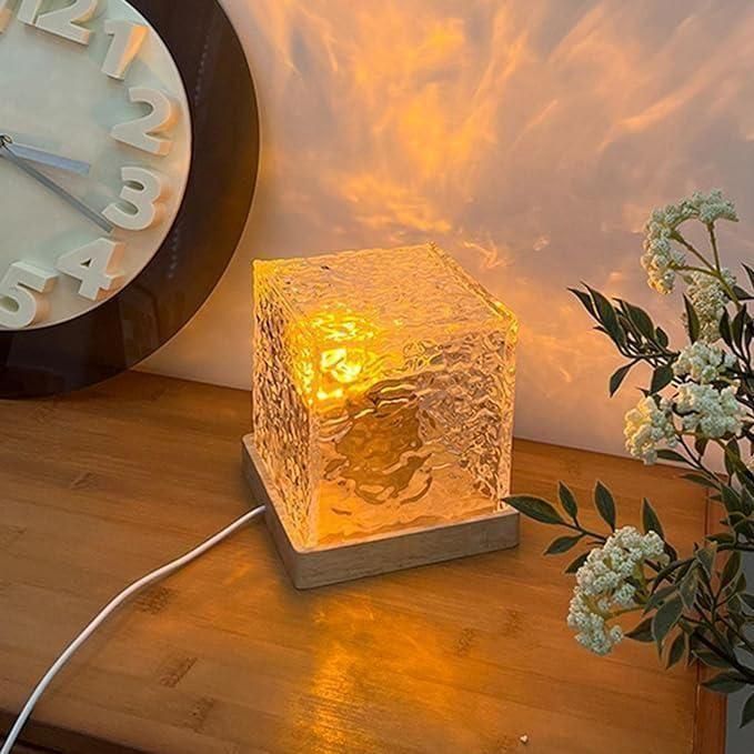 🌊 RippleGlow – Rotating Aura Night Lamp