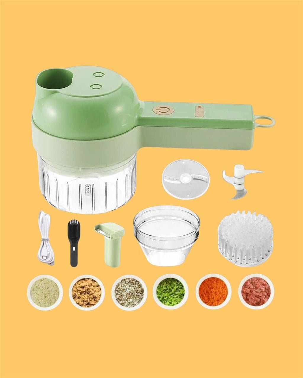 🧄 4 in 1 Electric Veggie Cutter – The Kitchen Hack You’ve Definitely Scrolled Past