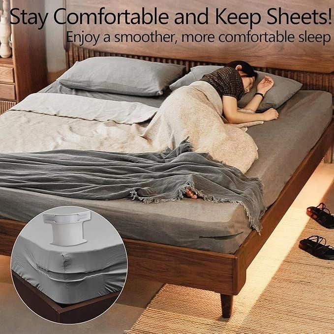 🛏️ SheetGrip Pro – Anti-Slip Bedsheet Clips