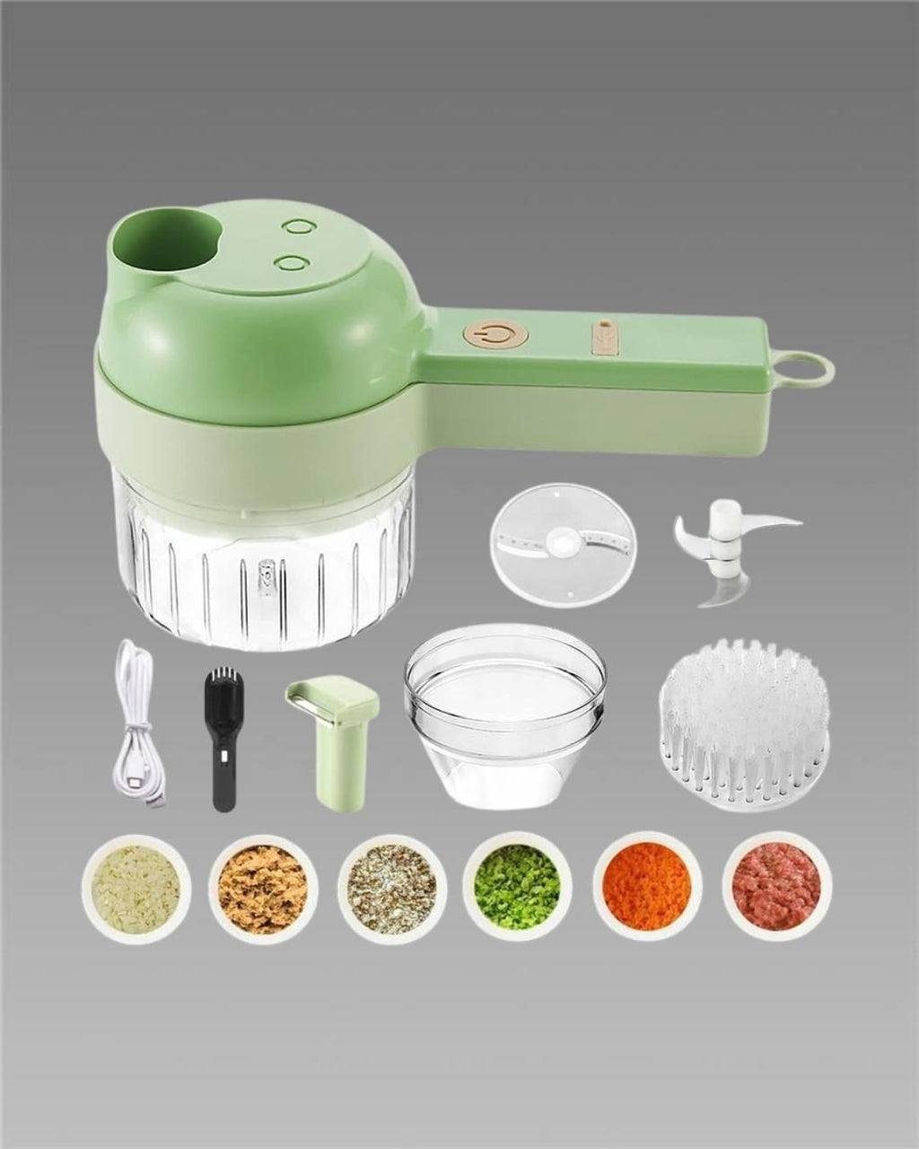 🧄 4 in 1 Electric Veggie Cutter – The Kitchen Hack You’ve Definitely Scrolled Past